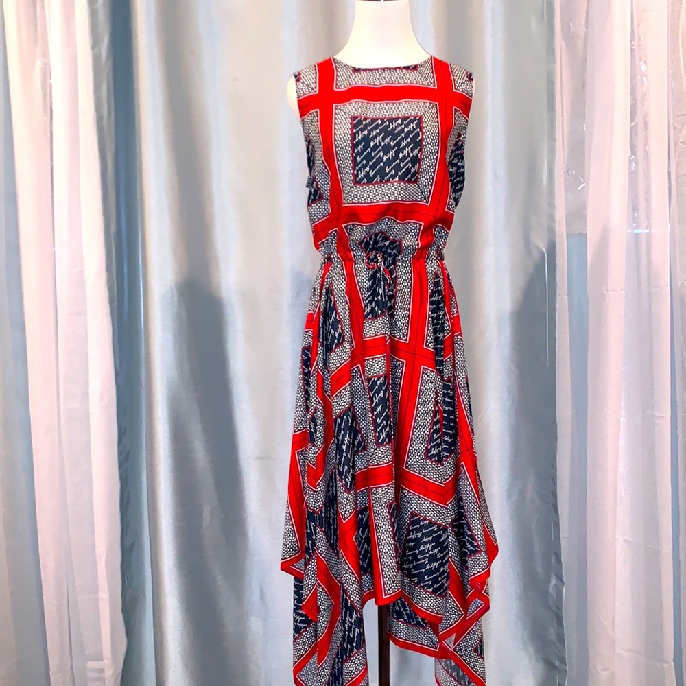 Tommy Hilfiger Sleeveless Asymmetrical Hem Dress